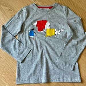 Mini Boden polar animals tee 7-8